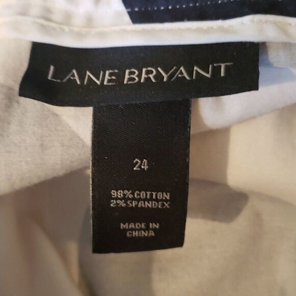 Lane Bryant White Polka-Dotted Skirt - Picture 5 of 7